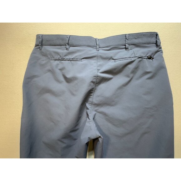 Banana Republic Men's Tech Chino Pants Slim Fit Flat Front Sz 38x30 Gray Stretch - Picture 11 of 13